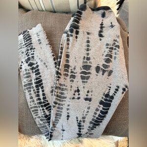 Hard Tail Gray and Black Tie-Dye Lounge Pants